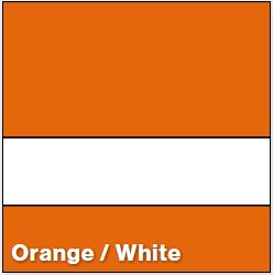 Orange/White MATTE 1/32IN - Rowmark Mattes